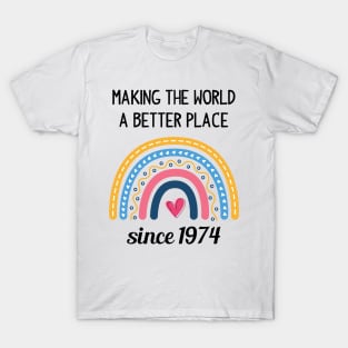 Making The World Better Since 1974 T-Shirt